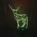 Artistic Reindeer 3D Optical Illusion Lamp - 3D Optical Lamp