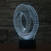 Abstract Impossible Spiral 3D Optical Illusion Lamp - 3D Optical Lamp
