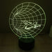 Jet Fighter Worm Hole 3D Optical Illusion Lamp - 3D Optical Lamp