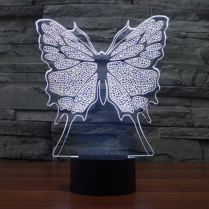 Realistic Butterfly 3D Optical Illusion Lamp - 3D Optical Lamp