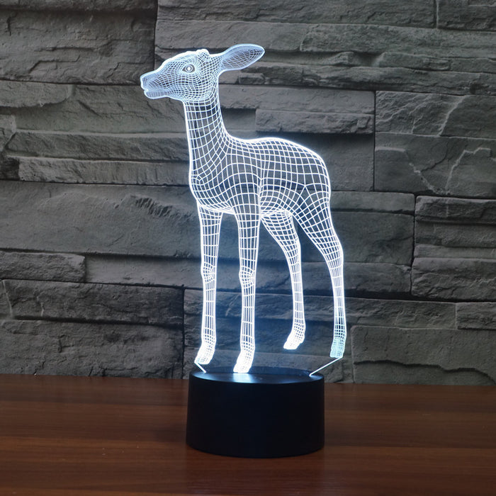 Stoic Deer 3D Optical Illusion Lamp - 3D Optical Lamp