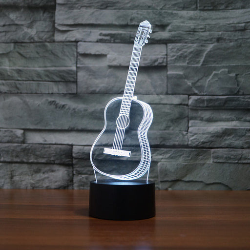 Guitar 3D Optical Illusion Lamp - 3D Optical Lamp
