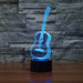 Guitar 3D Optical Illusion Lamp - 3D Optical Lamp