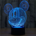 Mickey Mouse 3D Optical Illusion Lamp - 3D Optical Lamp