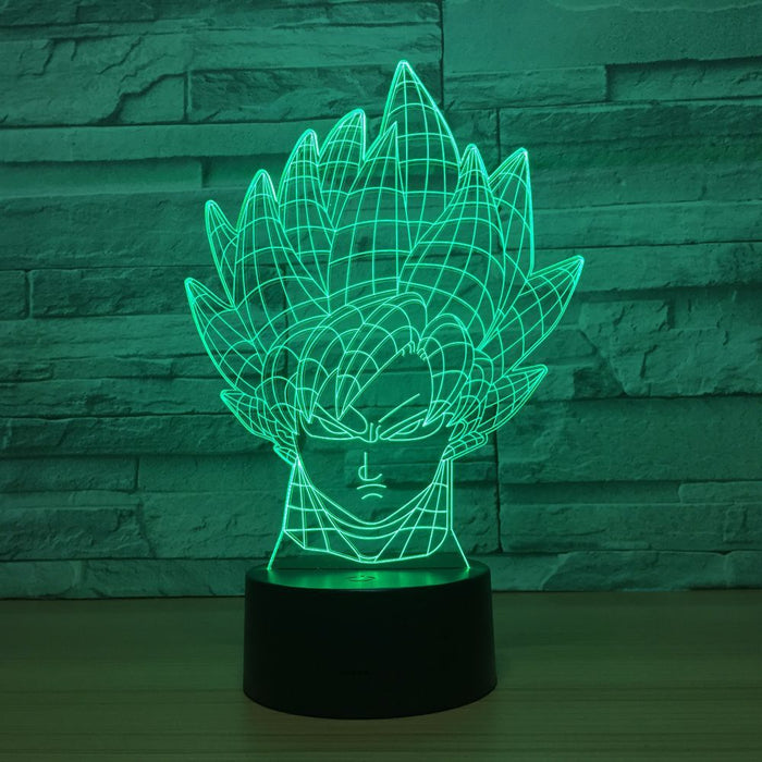 Dragon Ball Inspired Goku 3D Optical Illusion Lamp - 3D Optical Lamp