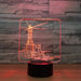 Dutch Windmill 3D Optical Illusion Lamp - 3D Optical Lamp
