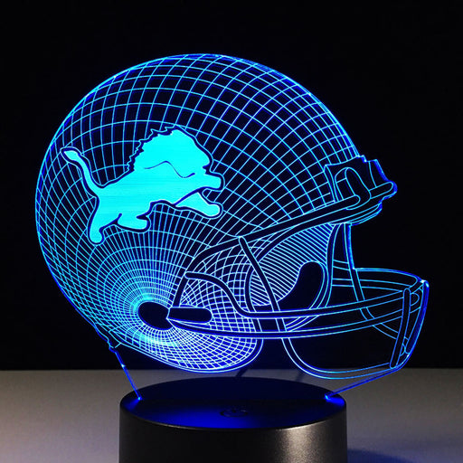 Detroit Lions 3D Optical Illusion Lamp - 3D Optical Lamp
