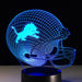 Detroit Lions 3D Optical Illusion Lamp - 3D Optical Lamp