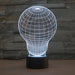 Traditional Light Bulb 3D Optical Illusion Lamp - 3D Optical Lamp