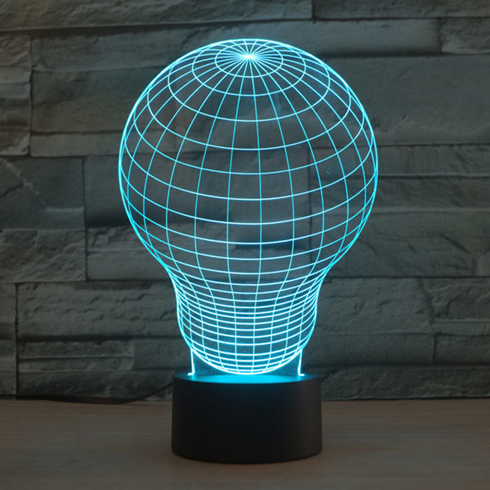 Traditional Light Bulb 3D Optical Illusion Lamp - 3D Optical Lamp