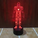 Marvel Inspired Iron Man 3D Optical Illusion Lamp - 3D Optical Lamp