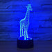 Adorable Giraffe 3D Optical Illusion Lamp - 3D Optical Lamp