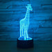 Adorable Giraffe 3D Optical Illusion Lamp - 3D Optical Lamp