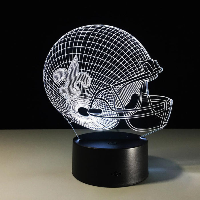 New Orleans Saints 3D Optical Illusion Lamp