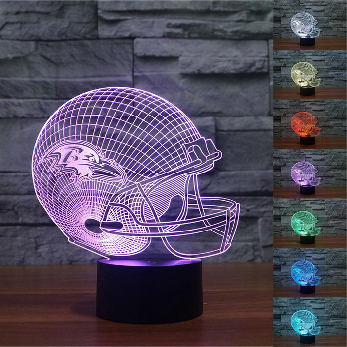 Baltimore Ravens 3D Optical Illusion Lamp