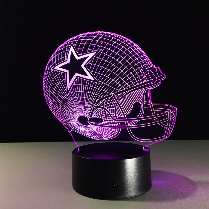 Dallas Cowboys Inspired 3D Optical Illusion Lamp
