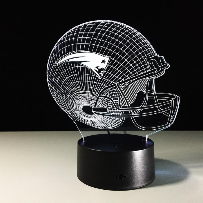 New England Patriots 3D Optical Illusion Lamp