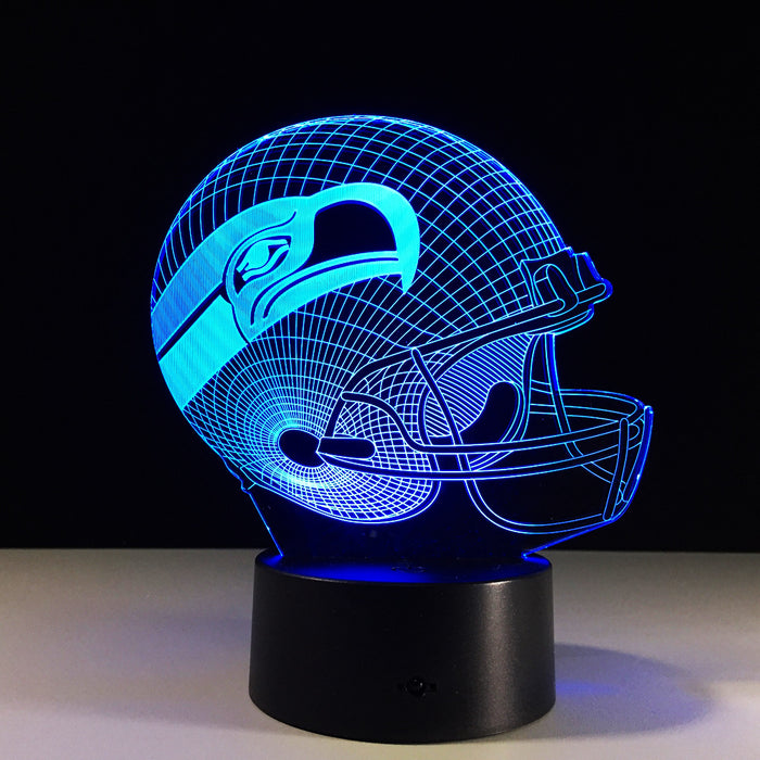 Seattle Seahawks Inspired 3D Optical Illusion Lamp