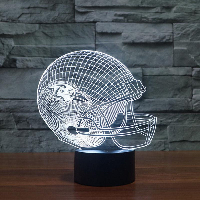 Baltimore Ravens 3D Optical Illusion Lamp