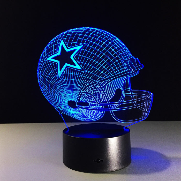 Dallas Cowboys Inspired 3D Optical Illusion Lamp