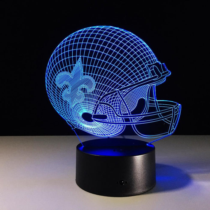 New Orleans Saints 3D Optical Illusion Lamp