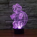 Adorable Too Cool Tortoise 3D Optical Illusion Lamp - 3D Optical Lamp