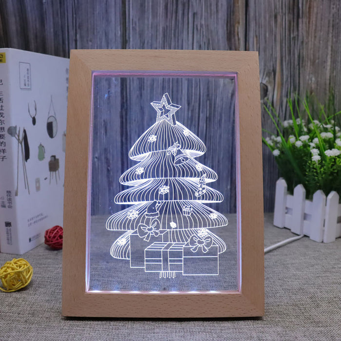 Christmas Tree RGB 3D Optical Illusion Lamp