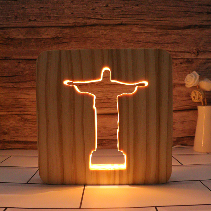 Jesus Hallow Carving Lamp