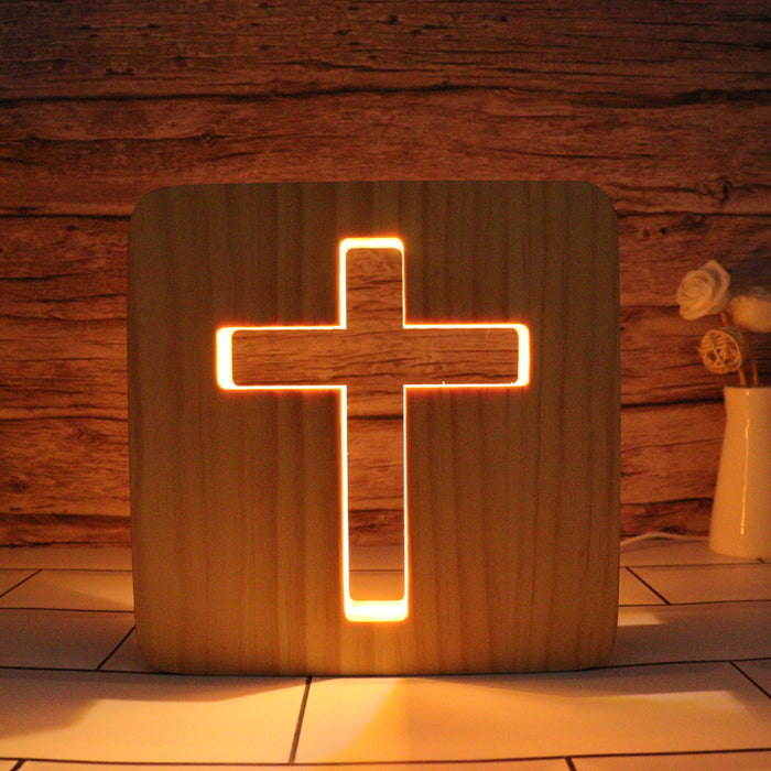 Cross Hallow Carving Lamp