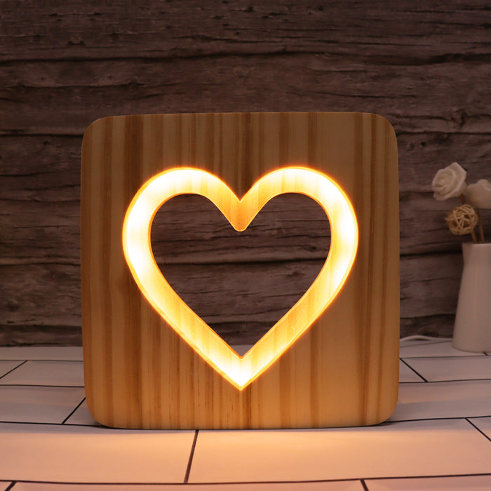 Heart Hallow Carving Lamp