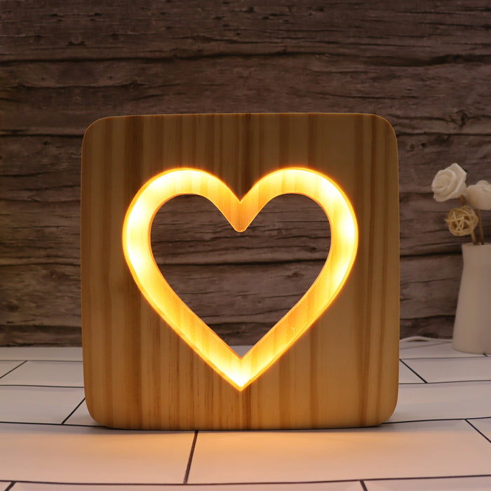 Heart Hallow Carving Lamp