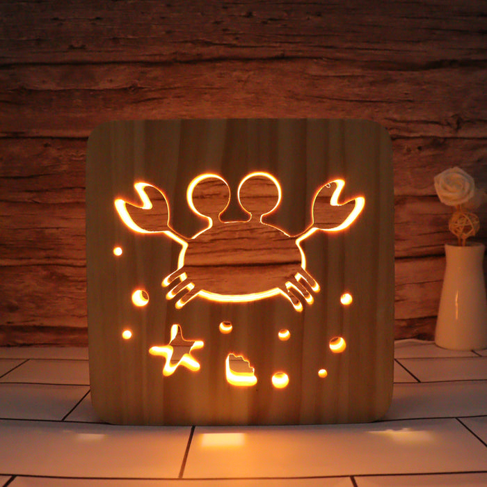Crab & Night Hallow Carving Lamp
