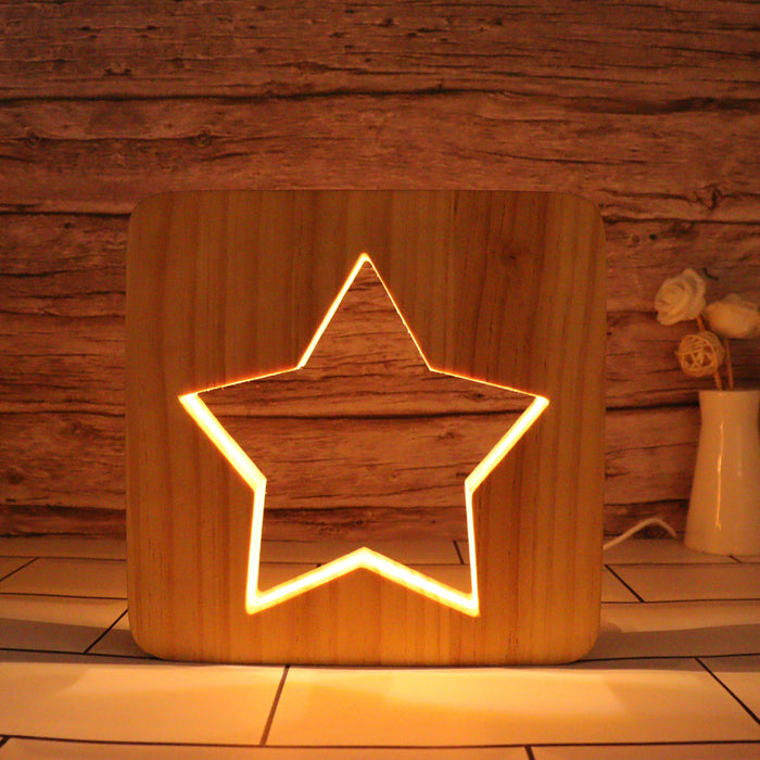 Star Santa Hallow Carving Lamp