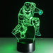 Marvel Inspired Squating Iron Man 3D Optical Illusion Lamp - 3D Optical Lamp