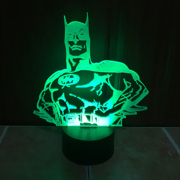 DC Comics Inspired Batman Pose 3D Optical Illusion Lamp - 3D Optical Lamp