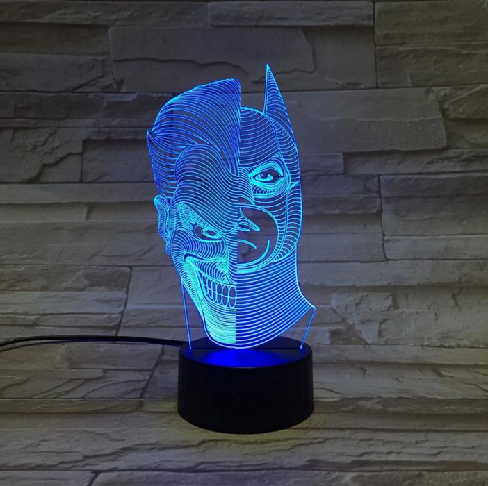 Double Man 3D Optical Illusion Lamp - 3D Optical Lamp