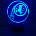 Washington Redskins 3D Stereo Vision Lamp - 3D Optical Lamp
