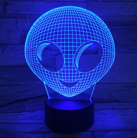Alien 3D Optical Illusion Lamp - 3D Optical Lamp