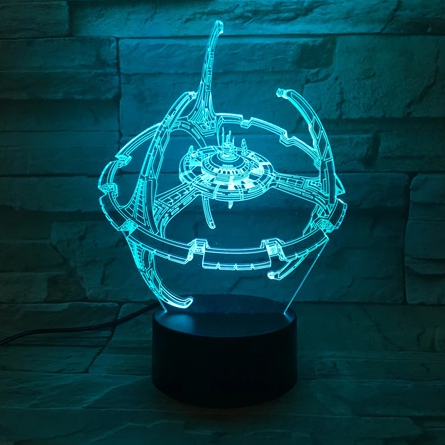 Star Wars Millennium Falcon 3D Nightlight - 3D Optical Lamp