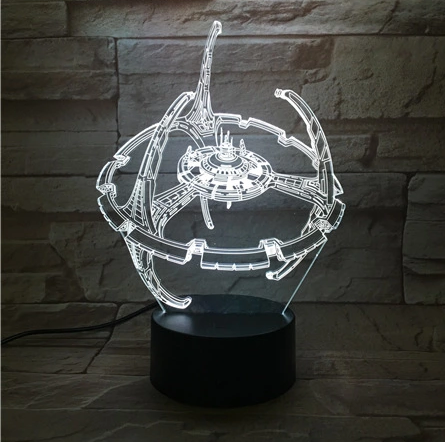 Star Wars Millennium Falcon 3D Nightlight - 3D Optical Lamp