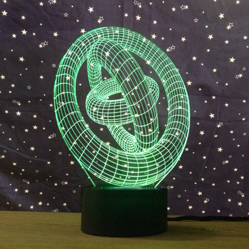 Abstract 3D Art Creative Vision Lamp Night Light - 3D Optical Lamp