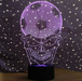 Football Skull 3D Nightlight Creative Vision Lamp - 3D Optical Lamp