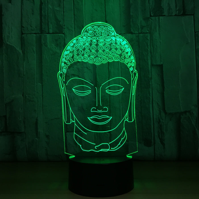 Sakyamuni Buddaha 3D Optical Illusion Lamp - 3D Optical Lamp