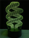 Spiral ring touch 3D colorful Nightlight  lamp - 3D Optical Lamp