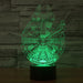 Star Wars Inspired Millennium Falcon 3D Optical Illusion Lamp - 3D Optical Lamp