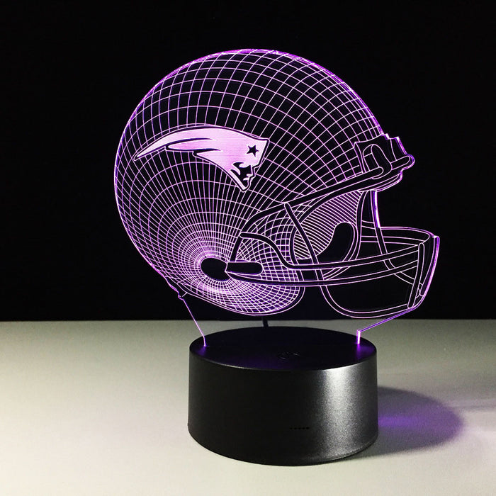 New England Patriots 3D Optical Illusion Lamp - 3D Optical Lamp