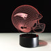 New England Patriots 3D Optical Illusion Lamp - 3D Optical Lamp