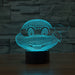 Teenage Mutant Ninja Turtles Inspired Turtle Head Bust 3D Optical Illusion Lamp - 3D Optical Lamp