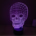 Creepy Realistic Skull 3D Optical Illusion Lamp - 3D Optical Lamp