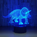 Triceratops 3D Optical Illusion Lamp - 3D Optical Lamp